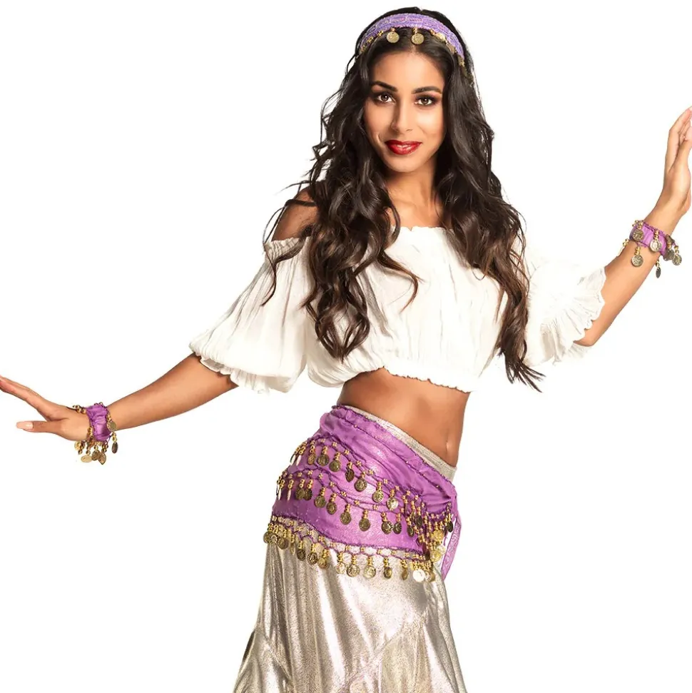 4 ACCESSOIRES DANSE DU VENTRE ORIENTALE ADULTE