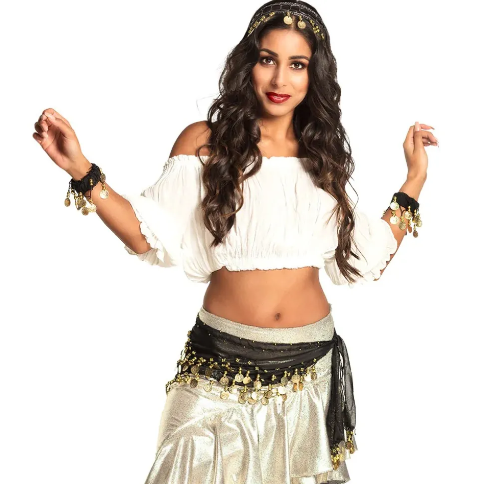 4 ACCESSOIRES DANSE DU VENTRE ORIENTALE ADULTE