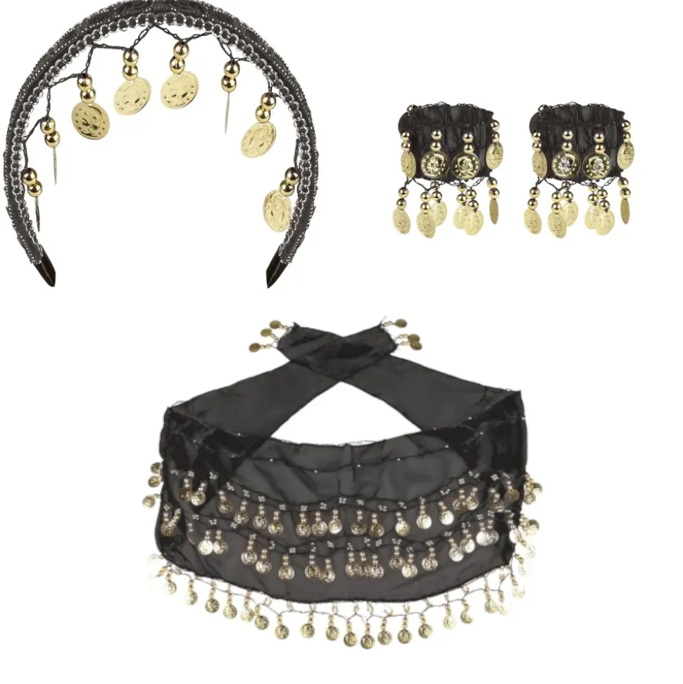 4 ACCESSOIRES DANSE DU VENTRE ORIENTALE ADULTE