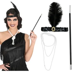 3 ACCESSOIRES DÉGUISEMENT CHARLESTON GATSBY FEMME