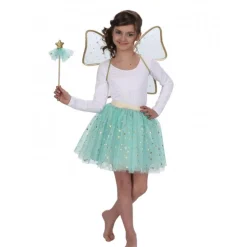 3 ACCESSOIRES DÉGUISEMENT FÉE VERTE ENFANT