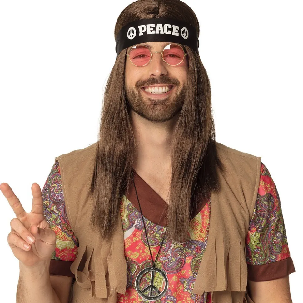 3 ACCESSOIRES DÉGUISEMENT HIPPIE PEACE