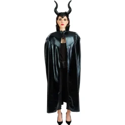 2 ACCESSOIRES DÉGUISEMENT MALÉFIQUE CAPE CORNES