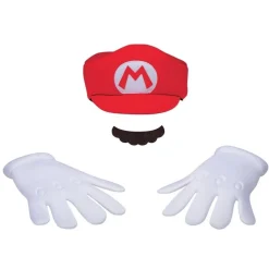 3 ACCESSOIRES DÉGUISEMENT MARIO ADULTE