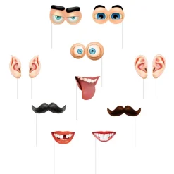 12 ACCESSOIRES GÉANTS PHOTOBOOTH DÉLIRE