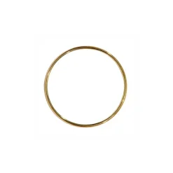 12 ANNEAUX MÉTAL 65X2.8MM OR