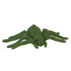 ARAIGNÉE DÉCORATIVE EFFET MOUSSE 22X13X4CM VERT