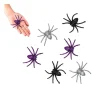 6 ARAIGNÉES PAILLETÉES COLORÉES