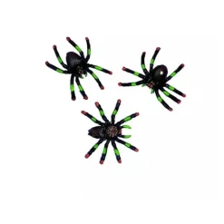 8 ARAIGNÉES PLASTIQUE