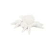 2 ARAIGNÉES RÉSINE BLANC 2.2X6.8CM