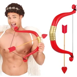 ARC CUPIDON FLÈCHE PVC CUPIDON 58CM ROUGE