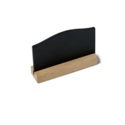 4 ARDOISES BOIS SOCLE 7.6X5.1CM