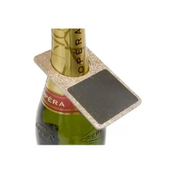 2 ARDOISES BOUTEILLE 4X2CM ROSE GOLD PAILLETÉ