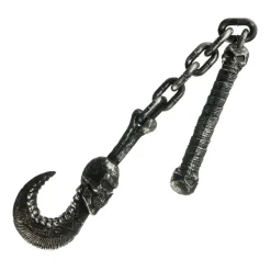ARME JOUET PE CHAINE CROCHET TÊTE DE MORT 86CM