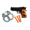 ARME PISTOLET À FLECHES 15CM MENOTTES