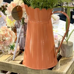 ARROSOIR MÉTAL DÉCO AVEC POIGNÉE 26.5CM TANGERINE