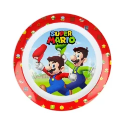 ASSIETTE RÉUTILISABLE SUPER MARIO GAMER 22CM BLEU
