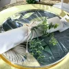 10 ASSIETTES ANNIVERSAIRE JUNGLE 22.5CM VERT