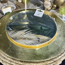 10 ASSIETTES ANNIVERSAIRE JUNGLE 22.5CM VERT