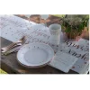 10 ASSIETTES CARTON ANNIVERSAIRE 23CM ROSE GOLD