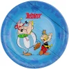 8 ASSIETTES CARTON ASTÉRIX OBÉLIX FÊTE 23CM BLEU