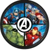 8 ASSIETTES CARTON AVENGERS EVERGREEN 23CM