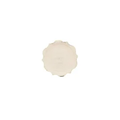 8 ASSIETTES CARTON BAPTÊME OR 18CM LIN