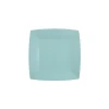 10 ASSIETTES CARTON BIO CARRÉES 18CM BLEU CLAIR