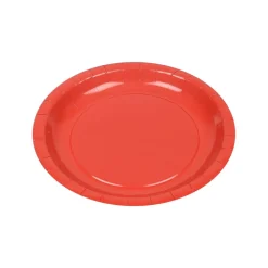 10 ASSIETTES CARTON BIO ROND 20CM ROUGE