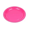 10 ASSIETTES CARTON BIO ROND 20CM ROSE FUCHSIA