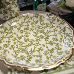 8 ASSIETTES CARTON BOTANIC 23CM PISTACHE