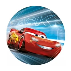 8 ASSIETTES CARTON CARS VICTORY IS MINE 23CM