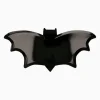 6 ASSIETTES CARTON CHAUVE-SOURIS 37X18.5CM NOIR