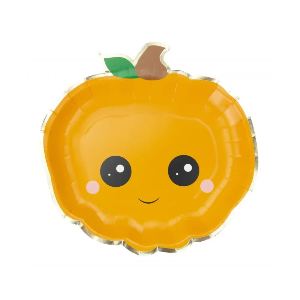 8 ASSIETTES CARTON CITROUILLES SWEETY HALLOWEEN 23CM