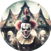 10 ASSIETTES CARTON CLOWN TUEUR 22.5CM