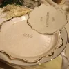 8 ASSIETTES CARTON COMMUNION 23CM LIN