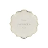 8 ASSIETTES CARTON COMMUNION LAURIER OR 18CM LIN