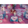 10 ASSIETTES CARTON CUR GIRLY 22.5X20CM ROSE