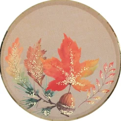 10 ASSIETTES CARTON DOUCEUR AUTOMNALE 22.5CM
