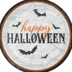 8 ASSIETTES CARTON HAPPY HALLOWEEN 22CM