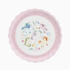 6 ASSIETTES CARTON LICORNES MAGIQUES 23CM