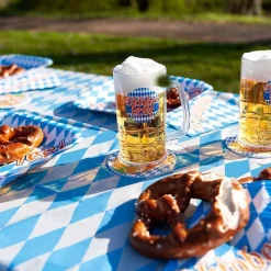 6 ASSIETTES CARTON OKTOBERFEST FÊTE BIÈRE 25CM