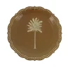 8 ASSIETTES CARTON PARFUM D'ORIENT 23CM CHOCOLAT