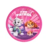 8 ASSIETTES CARTON PAW PATROL QG 23CM ROSE