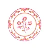 8 ASSIETTES CARTON PINK LEMONADE 23CM BLANC