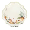 8 ASSIETTES CARTON PROMENADE AUTOMNE 23CM CRÈME