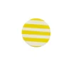 6 ASSIETTES CARTON RAYÉ DOLCE VITA 23CM JAUNE