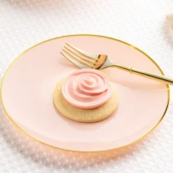 32 ASSIETTES CLASSIC COLLECTION ROSE OR