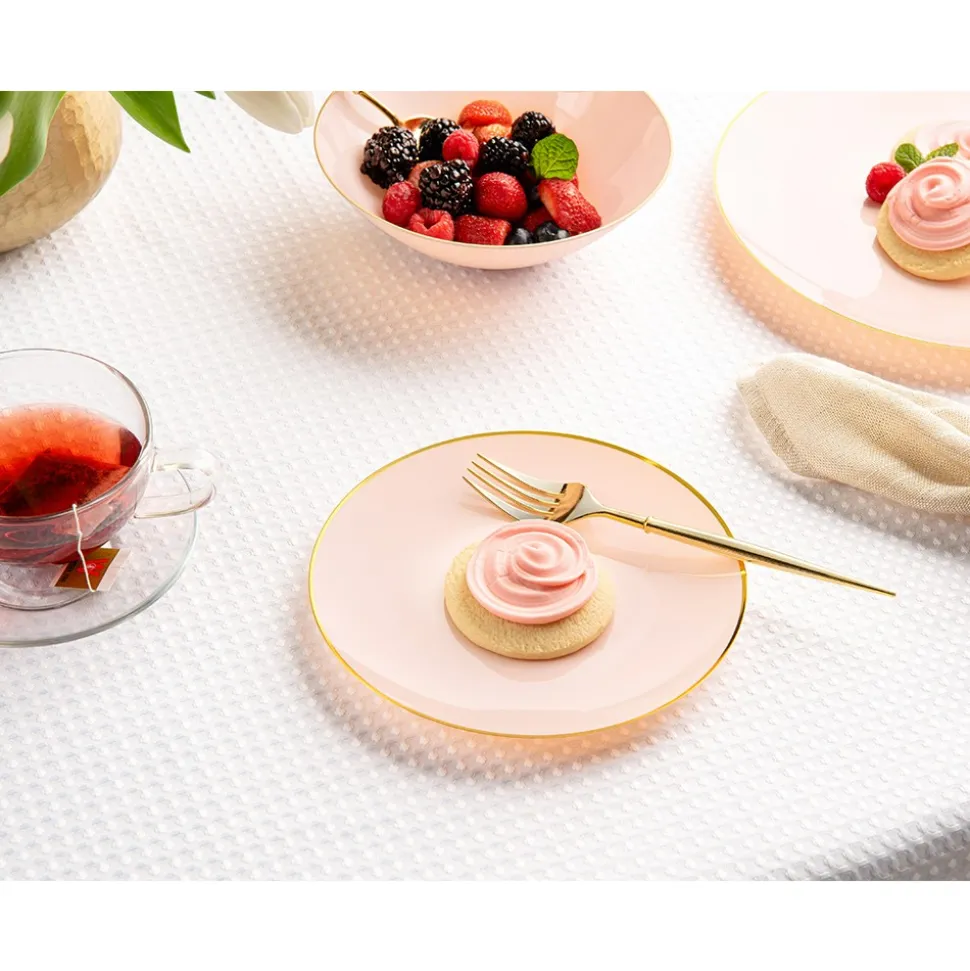 32 ASSIETTES CLASSIC COLLECTION ROSE OR