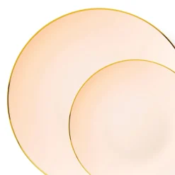 32 ASSIETTES CLASSIC COLLECTION ROSE OR